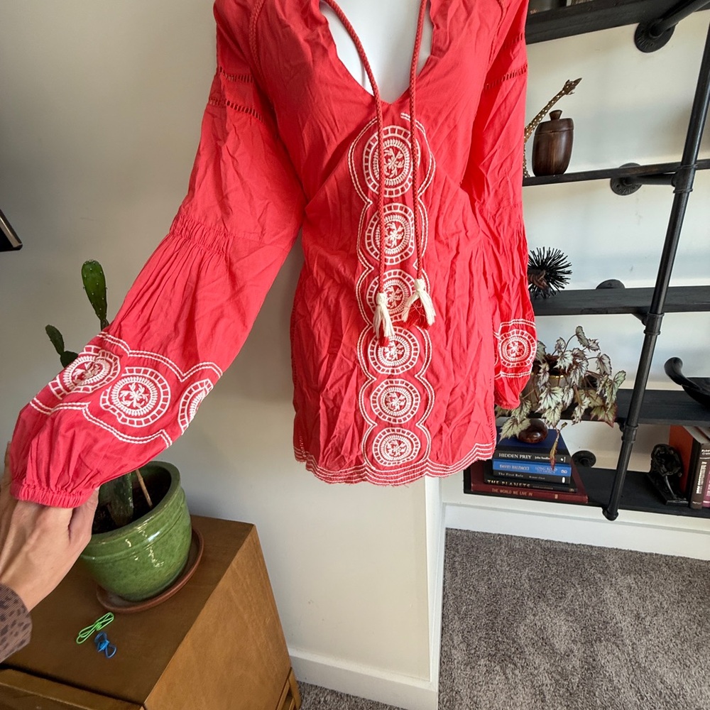 Show Me Your MuMu Pink Tie Front Mini Dress